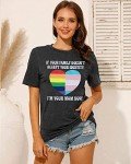 Pride Mom Rainbow Heart Graphic T-Shirt