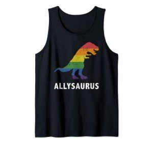 Rainbow Allysaurus Tank Top for LGBT Pride