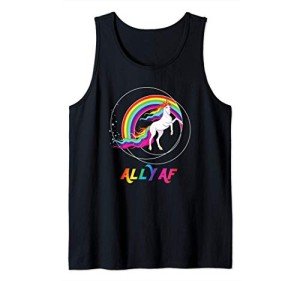 Proud Ally Unicorn Rainbow Pride Tank Top