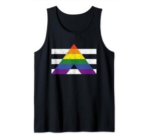 Pride Flag Tank Top for Allies and Supporters