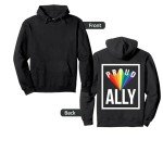 Proud Ally LGBTQ+ Pride Hoodie for Friends