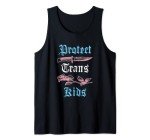 Trans Pride Flag Tank Top - Protect Trans Kids
