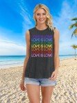 Rainbow Pride Tank Tops for Women