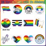 Ally LGBTQ Rainbow Stickers - 500PCS Vinyl Decals