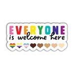Everyone is Welcome Here LGBTQ+ Sticker Set
