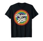 Proud Ally Vintage Rainbow Pride T-Shirt