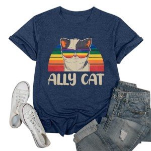 Ally Cat Pride Tee for Women