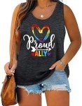 Plus Size LGBTQ Pride Tank Tops for Women