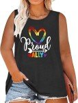 Plus Size LGBTQ Pride Tank Tops for Women
