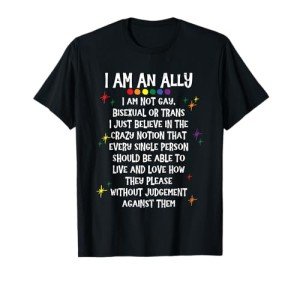 Ally Pride Retro T-Shirt: Be Yourself!
