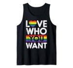 Love Who You Want Rainbow Heart Tank Top