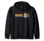Be You Rainbow Pride Vintage Zip Hoodie