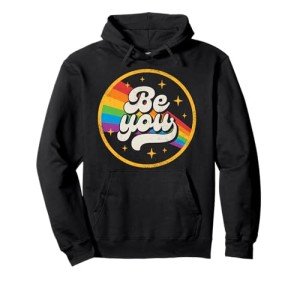 Be You Pride Rainbow Galaxy Pullover Hoodie