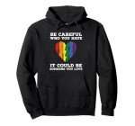 Rainbow Heart Pride Hoodie - Love Over Hate