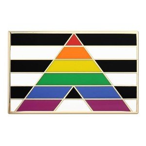 Ally Pride Flag Enamel Pin
