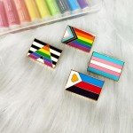 Ally Pride Flag Enamel Pin