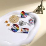 Rainbow Pride Safe With Me Pin Set