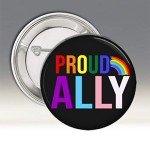 Pride Ally Pin Button Set – Rainbow Design