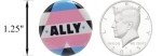 Trans Ally Flag Pin Set - Pack of 12