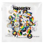 40PCS Progress Pride Button Pins - Ally Support Badges