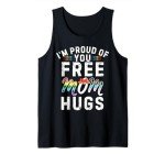 Proud Mom Hugs LGBTQ+ Gay Pride Tank Top