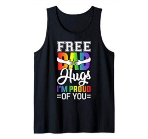 Proud Dad Hugs Lover Pride Tank Top