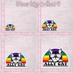 Ally Cat Pride & Trans Stickers Bundle
