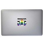 Ally Proud Dad LGBTQ+ Flag Vinyl Decal