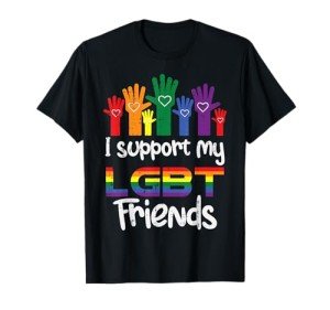 Proud Ally LGBTQ Pride T-Shirt for Friends