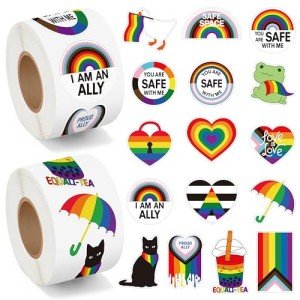 Rainbow Love Stickers - 1000pcs for Pride Events