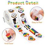 Rainbow Love Stickers - 1000pcs for Pride Events