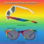 Rainbow Pride Sunglasses – Retro 80's Style 6-Pack