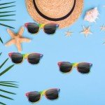 Rainbow Pride Sunglasses – Retro 80's Style 6-Pack