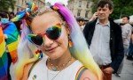 Love Shaped Rainbow Pride Heart Sunglasses