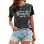 Respect Pronouns Tee - Beautiful Day Pride Shirt
