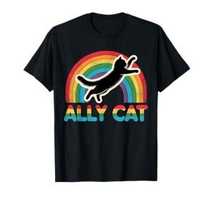 Rainbow Cat Anime Pride T-Shirt for Allies