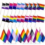 Mini LGBTQ+ Pride Flags - 20 Pack Set
