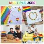 50 Mini Pride Flags & 500 LGBTQ Rainbow Stickers