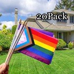 Mini LGBTQ+ Pride Flags - 20 Pack Set