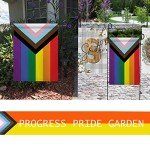 Progress Pride Rainbow Garden Flag - 12.5x18 Inch