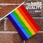 Rainbow Mini Pride Flags - 12 Pack