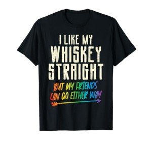 Proud Ally Gay Pride Whiskey T-Shirt