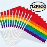 Rainbow Mini Pride Flags - 12 Pack
