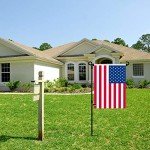 Colorful Garden Flag Stand with Tiger Clip & Stoppers