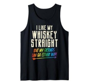 Proud Ally LGBTQ Tank Top for Whiskey Lovers