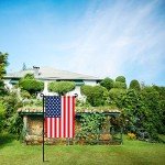Colorful Garden Flag Stand with Tiger Clip & Stoppers