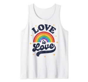 Love Is Love Rainbow Tank Top for Allies