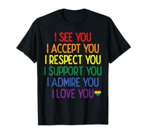Rainbow Pride Flag Ally T-Shirt for All
