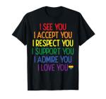 Rainbow Pride Flag Ally T-Shirt for All