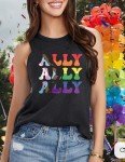 Rainbow Pride Tank Tops for Women and Allies